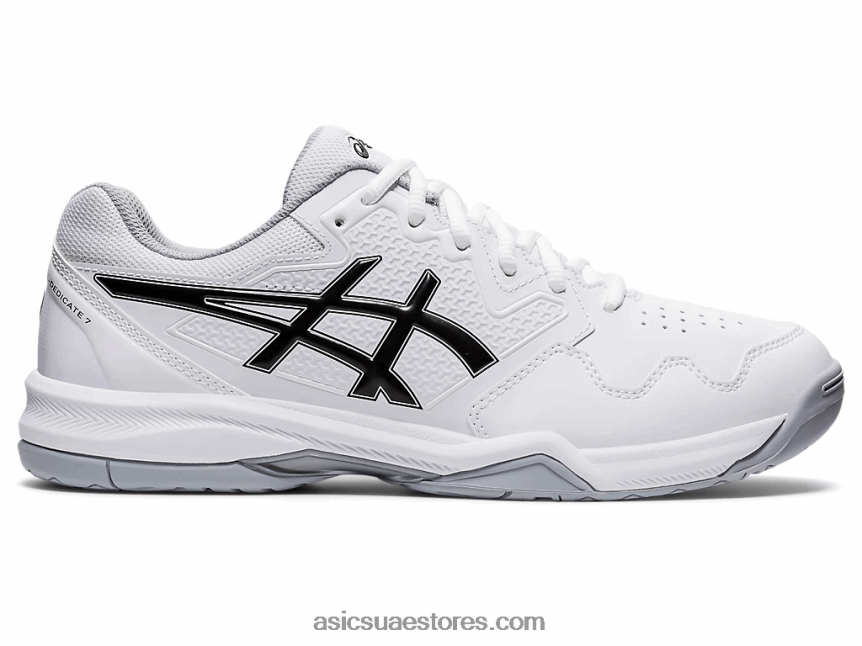 Asics أبيض أسود جل تكريس 7 2N24DJ1771