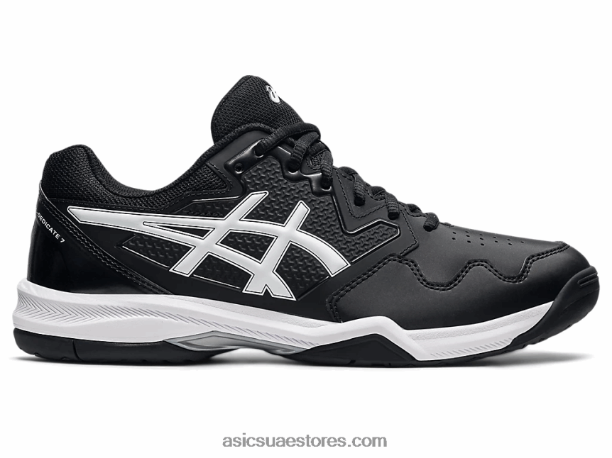 Asics أسود / أبيض جل تكريس 7 2N24DJ1773