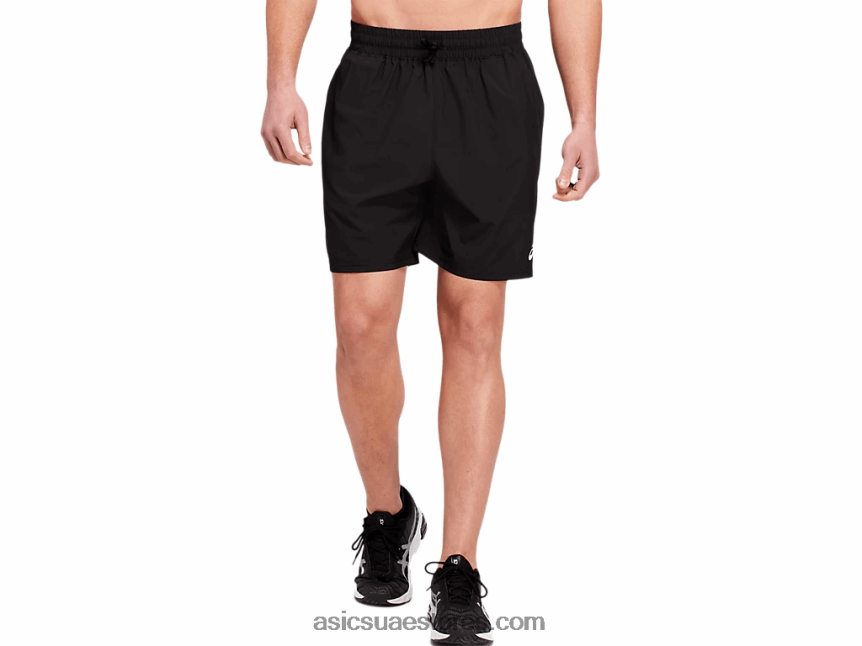 Asics أسود الأداء قطار قصير منسوج 7 بوصة للرجال 2N24DJ1802