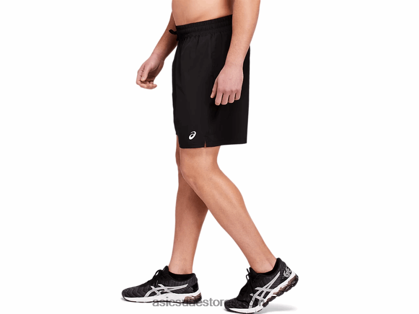 Asics أسود الأداء قطار قصير منسوج 7 بوصة للرجال 2N24DJ1802
