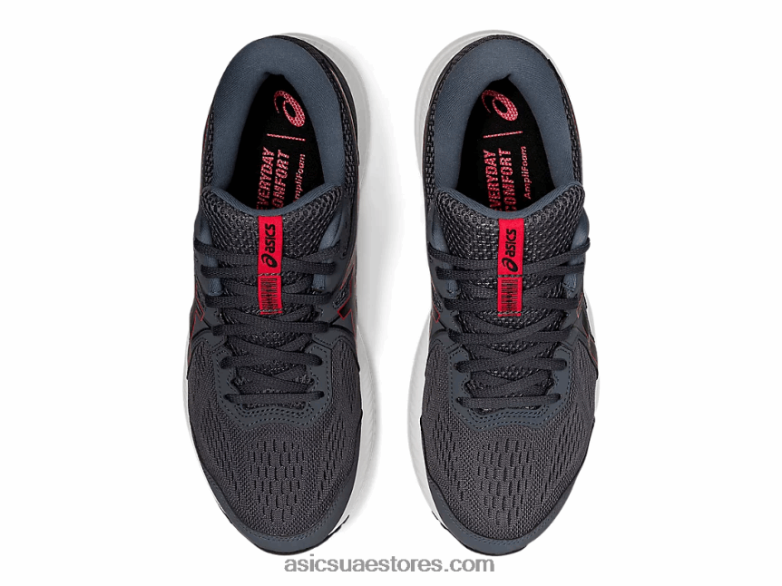 Asics الناقل الرمادي / الأحمر الكلاسيكي جل-كونتيند 7 2N24DJ1947