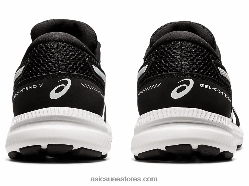 Asics أسود / أبيض مادة هلامية 7 عريض للغاية 2N24DJ1948