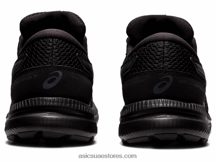 Asics أسود / رمادي الناقل مادة هلامية 7 عريض للغاية 2N24DJ1960