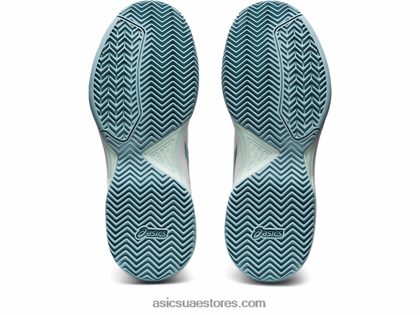 Asics أبيض / دخان أزرق جل تكريس 7 طين 2N24DJ3184