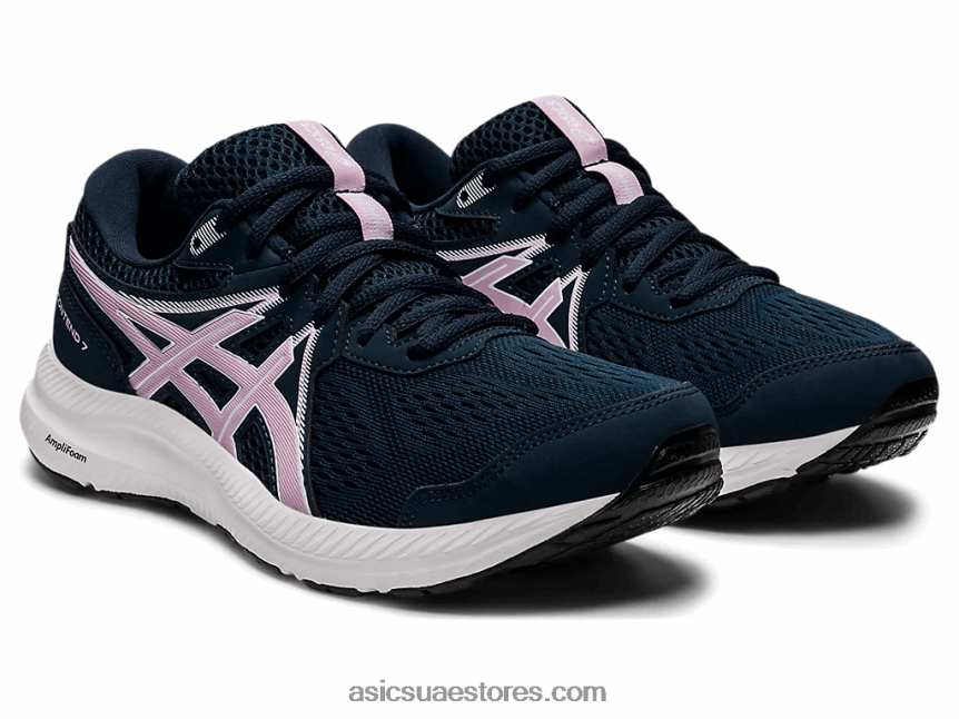 Asics الأزرق الفرنسي / بالكاد ارتفع جل-كونتيند 7 2N24DJ3431