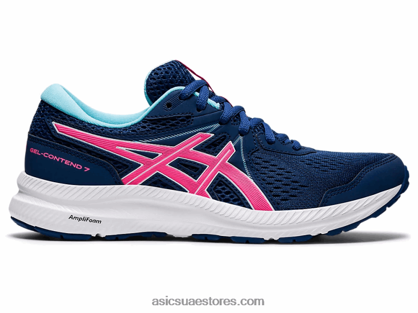 Asics أزرق منتصف الليل / وردي ساخن جل-كونتيند 7 2N24DJ3695