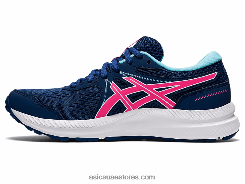Asics أزرق منتصف الليل / وردي ساخن جل-كونتيند 7 2N24DJ3695