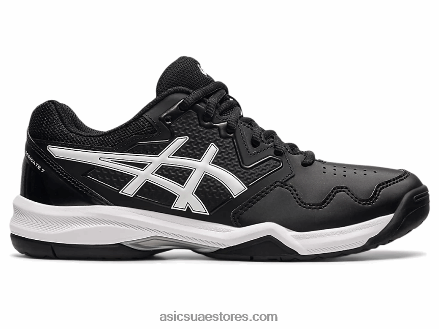 Asics أسود / أبيض جل تكريس 7 2N24DJ3856
