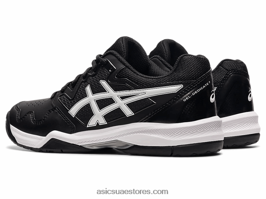 Asics أسود / أبيض جل تكريس 7 2N24DJ3856