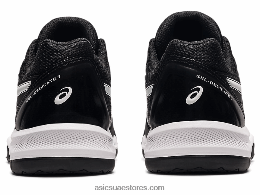 Asics أسود / أبيض جل تكريس 7 2N24DJ3856