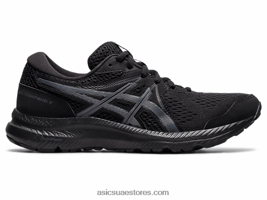 Asics أسود / رمادي الناقل مادة هلامية 7 عريض 2N24DJ4013