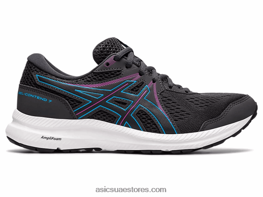 Asics رمادي جرافيت / أكوا رقمي جل-كونتيند 7 2N24DJ4024