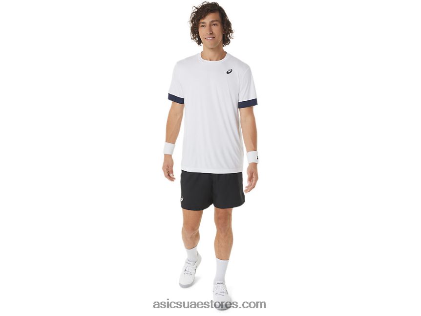 Asics أسود الأداء محكمة الرجال 7 بوصة قصيرة 2N24DJ409