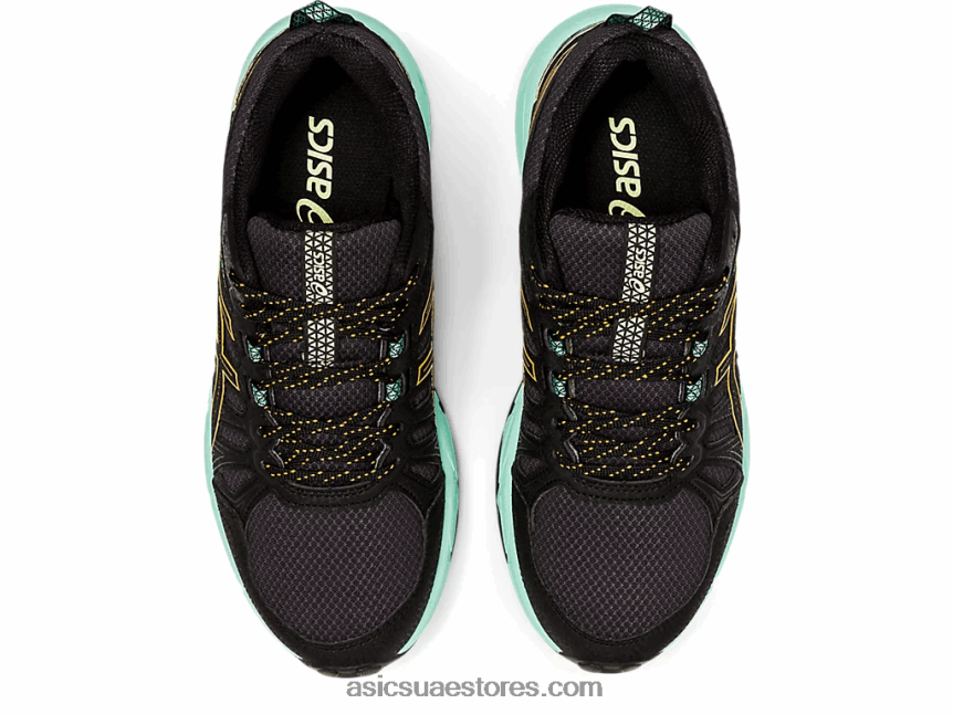 Asics البوب ​​الأسود / البرتقالي جل فينشر 7 عريض 2N24DJ4162