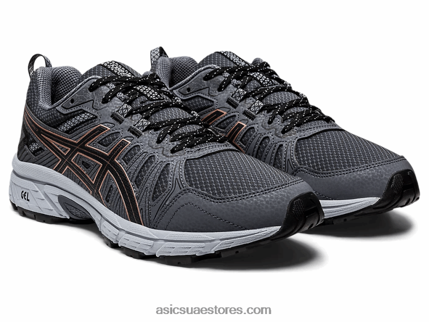 Asics الجرافيت الرمادي / الذهب الوردي جل فينشر 7 2N24DJ4175
