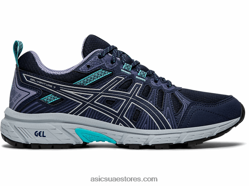 Asics الفضة السوداء جل فينشر 7 عريض 2N24DJ4201