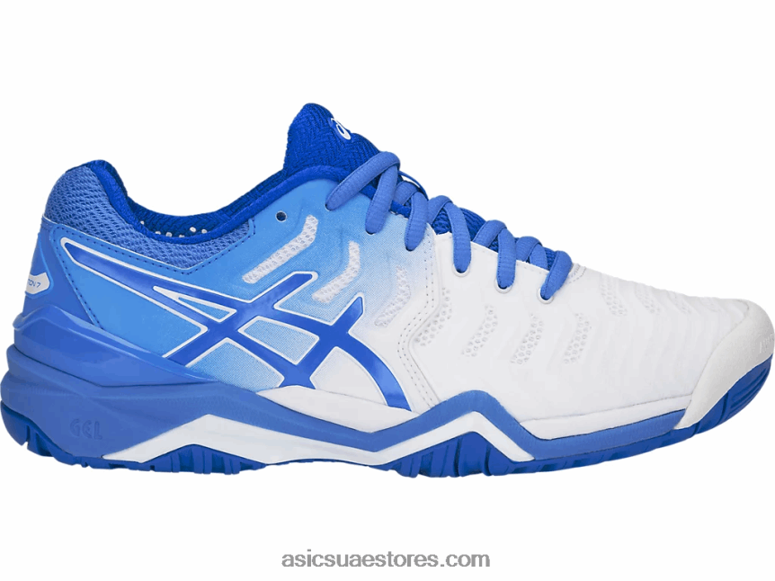 Asics ساحل أبيض / أزرق قرار هلام 7 2N24DJ4214