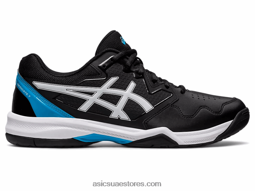Asics أسود / أزرق الجزيرة جل تكريس 7 2N24DJ433