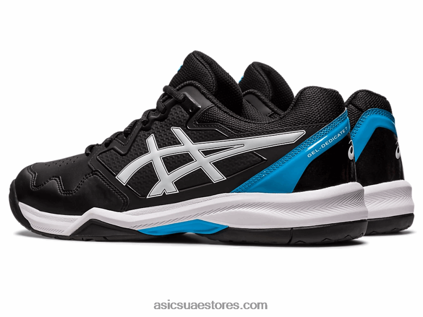 Asics أسود / أزرق الجزيرة جل تكريس 7 2N24DJ433