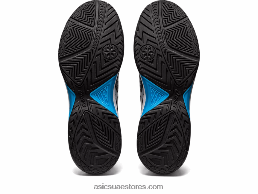 Asics أسود / أزرق الجزيرة جل تكريس 7 2N24DJ433
