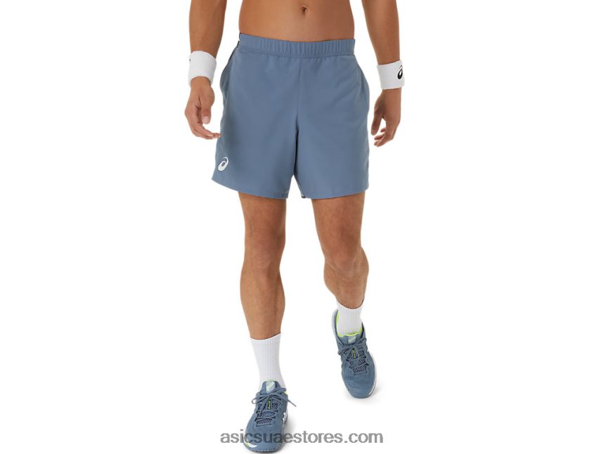 Asics الأزرق الصلب مباراة رجال 7 بوصة قصيرة 2N24DJ473