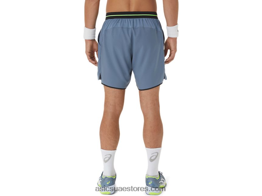 Asics الأزرق الصلب مباراة رجال 7 بوصة قصيرة 2N24DJ473