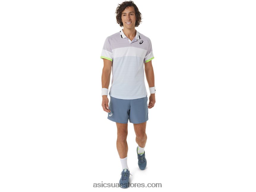 Asics الأزرق الصلب مباراة رجال 7 بوصة قصيرة 2N24DJ473