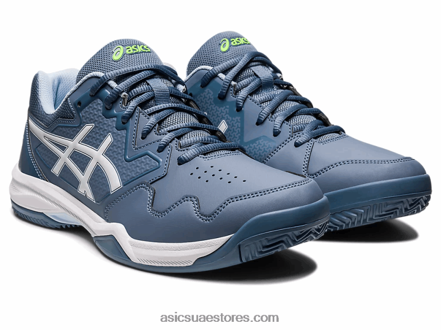 Asics أزرق صلب / أبيض جل تكريس 7 طين 2N24DJ483