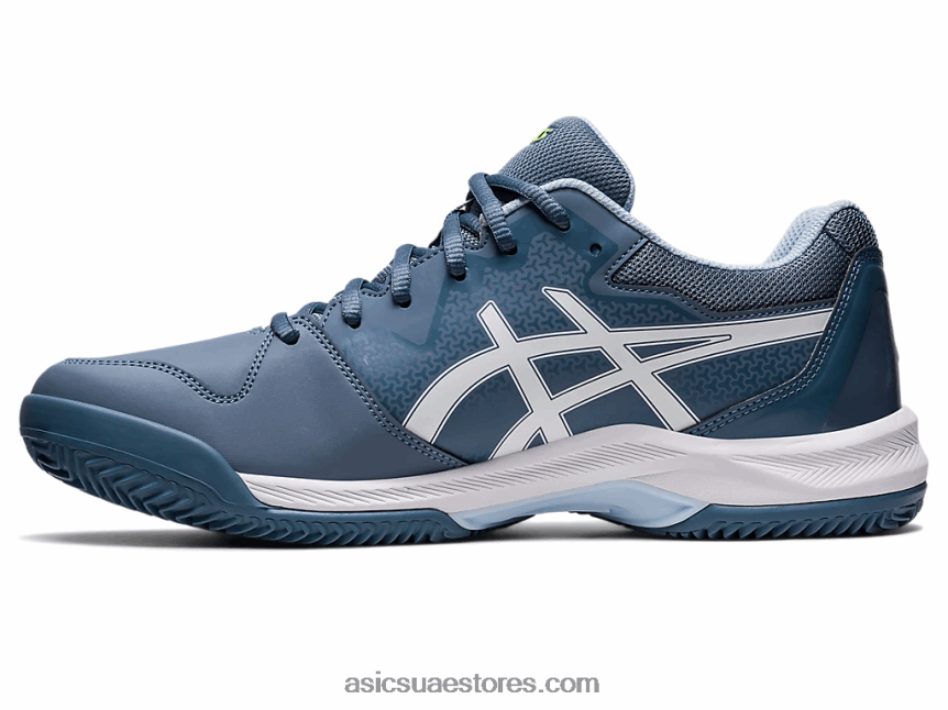 Asics أزرق صلب / أبيض جل تكريس 7 طين 2N24DJ483