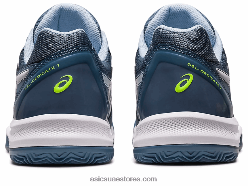 Asics أزرق صلب / أبيض جل تكريس 7 طين 2N24DJ483