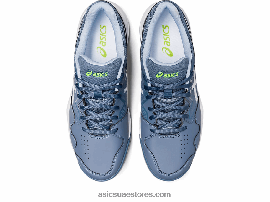 Asics أزرق صلب / أبيض جل تكريس 7 طين 2N24DJ483