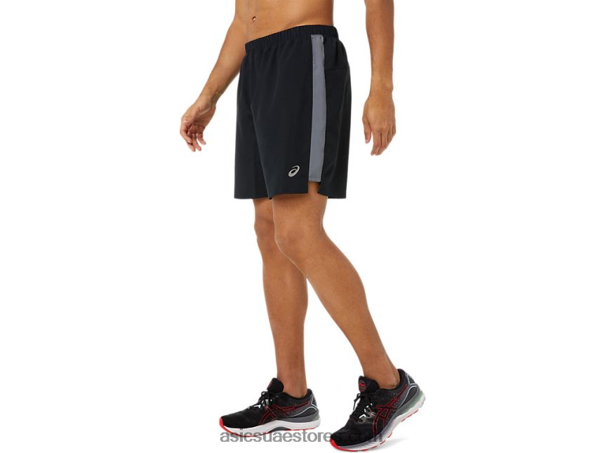 Asics أسود الأداء مجموعة جاهزة للرجال 7 بوصة قصيرة 2N24DJ917