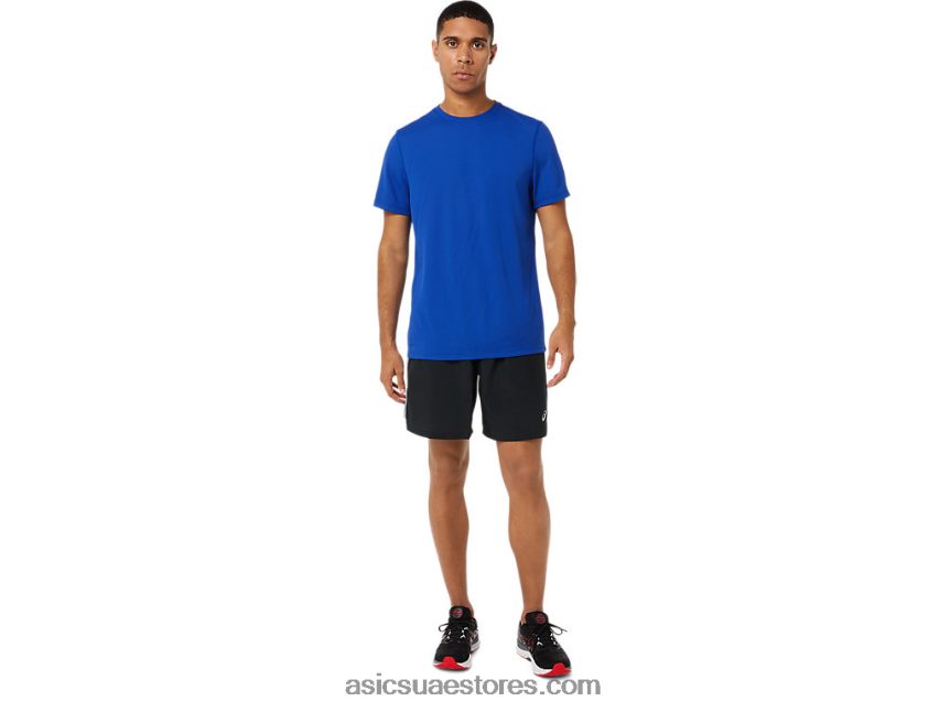 Asics أسود الأداء مجموعة جاهزة للرجال 7 بوصة قصيرة 2N24DJ917