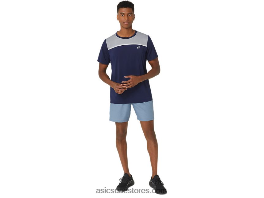 Asics تقنية ناجاشي الزرقاء الفولاذية حذاء قصير مقاس 7 إنش للرجال 2.0 2N24DJ34