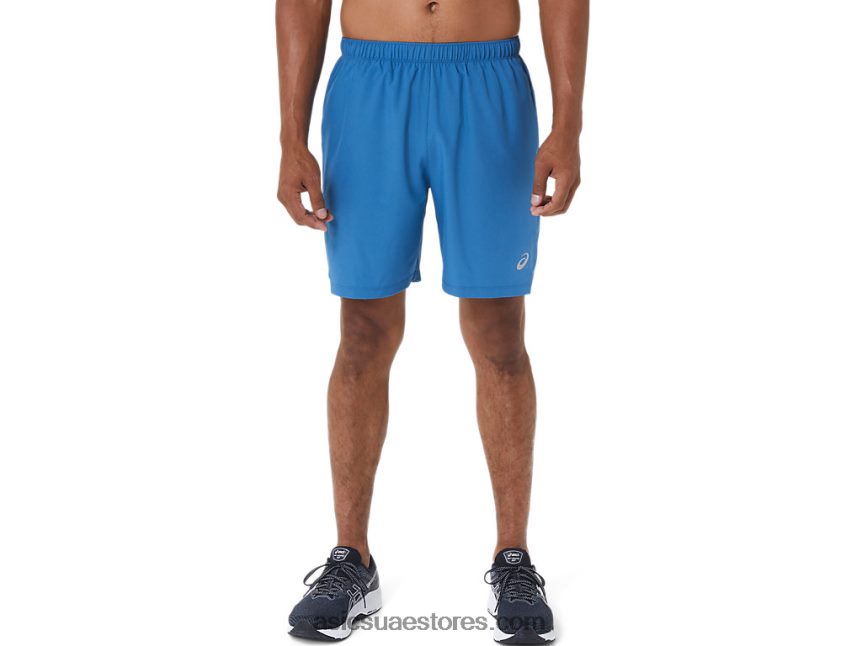 Asics اللازوردية / رمادي الناقل رجال 7 في 2 في 1 قصير 2N24DJ1133