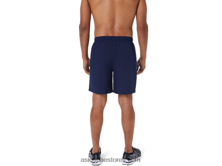 Asics معطف طاووس / رمادي حامل الرجال 7in العلاقات العامة قصيرة 2N24DJ1078