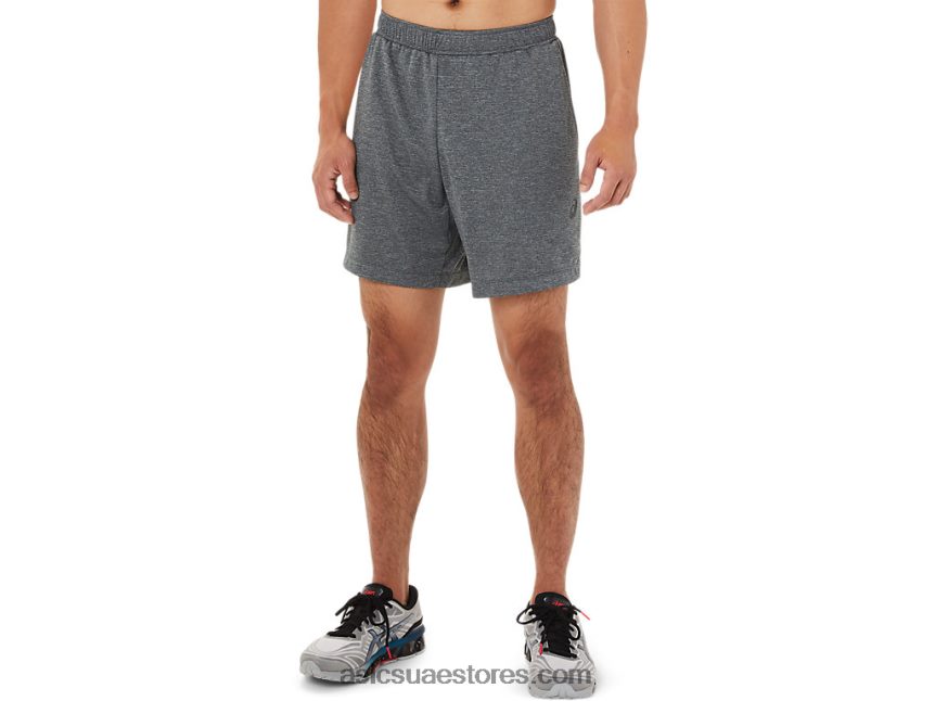 Asics هيذر رمادي الناقل شورت 7in للرجال 2N24DJ1440