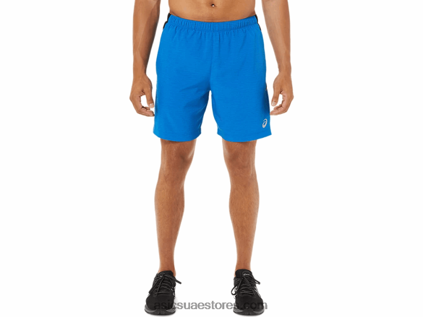 Asics متباعد الأزرق الكهربائية الرجال 7in العلاقات العامة قصيرة 2N24DJ1809