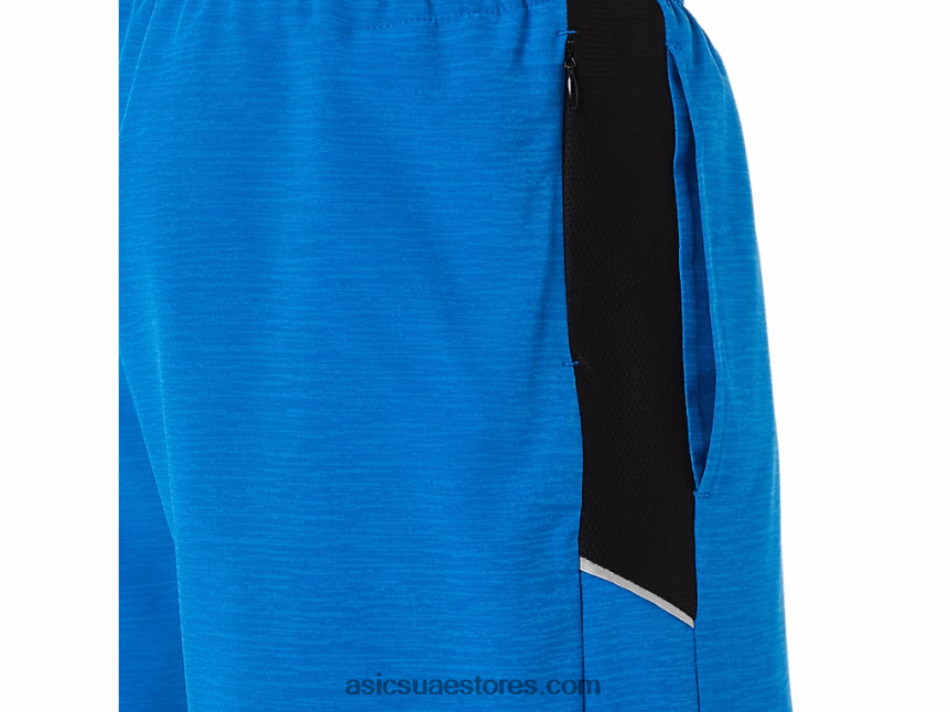 Asics متباعد الأزرق الكهربائية الرجال 7in العلاقات العامة قصيرة 2N24DJ1809