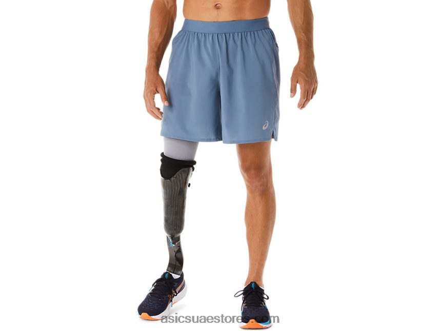 Asics الأزرق الصلب طريق رجال 7in قصير 2N24DJ32