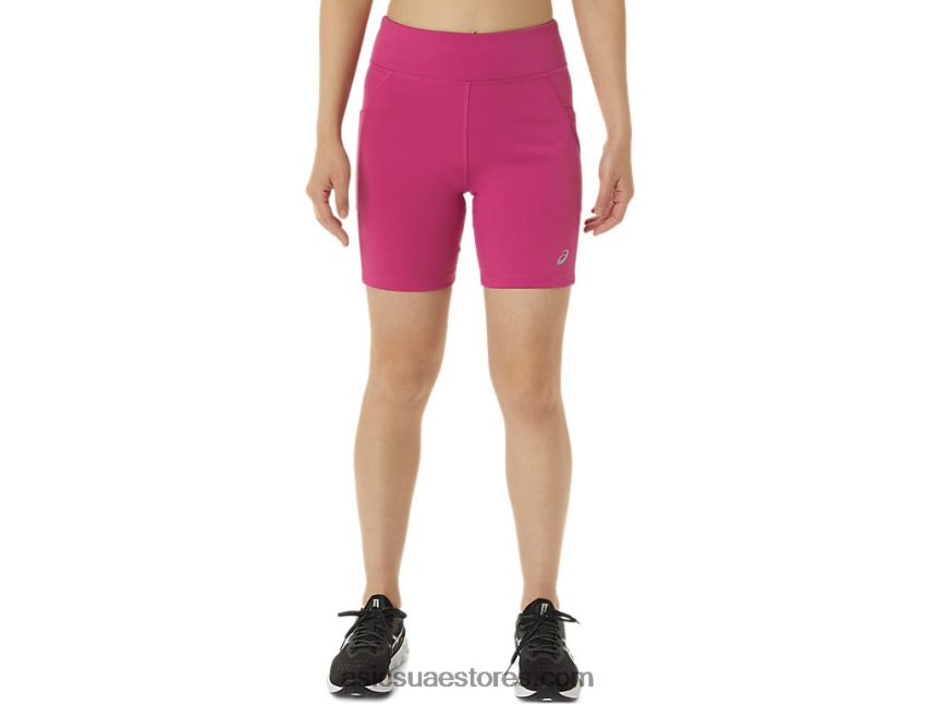 Asics الفوشيه الأحمر قصير منسوج 7in للسيدات 2N24DJ3376