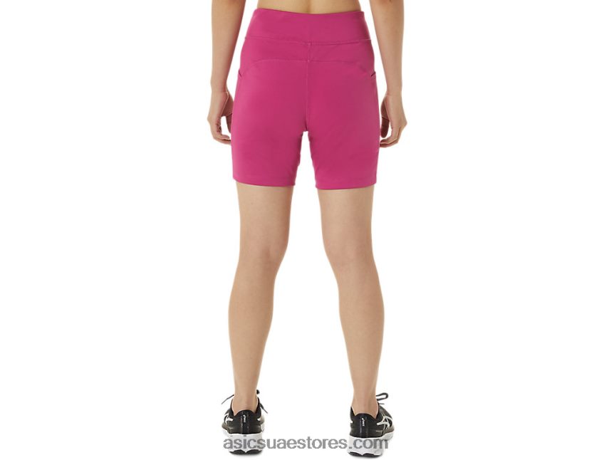 Asics الفوشيه الأحمر قصير منسوج 7in للسيدات 2N24DJ3376