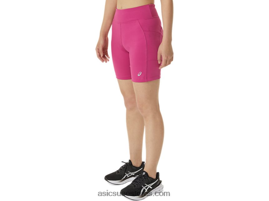 Asics الفوشيه الأحمر قصير منسوج 7in للسيدات 2N24DJ3376