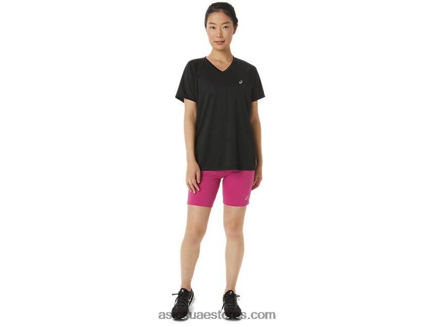 Asics الفوشيه الأحمر قصير منسوج 7in للسيدات 2N24DJ3376