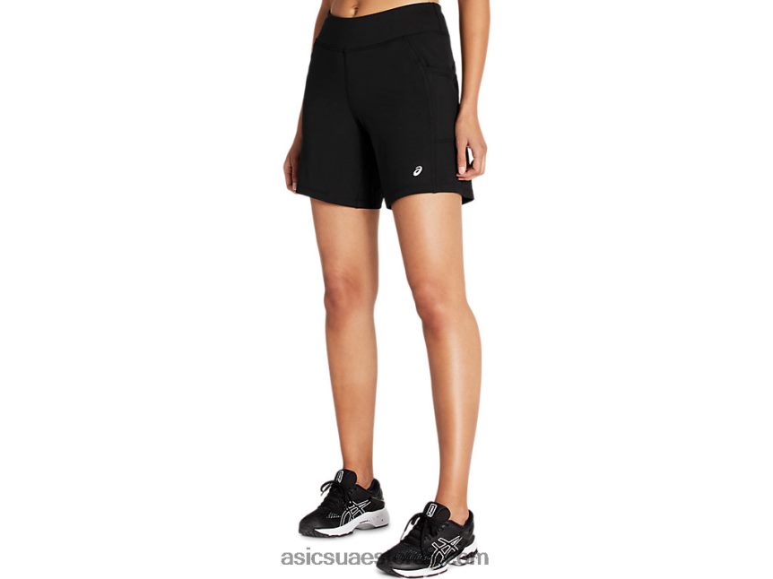 Asics أسود الأداء قصير منسوج 7in للسيدات 2N24DJ4161
