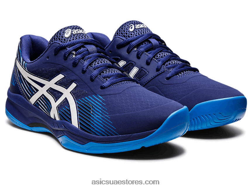 Asics الغوص الأزرق / الأبيض لعبة جل 8 2N24DJ1149