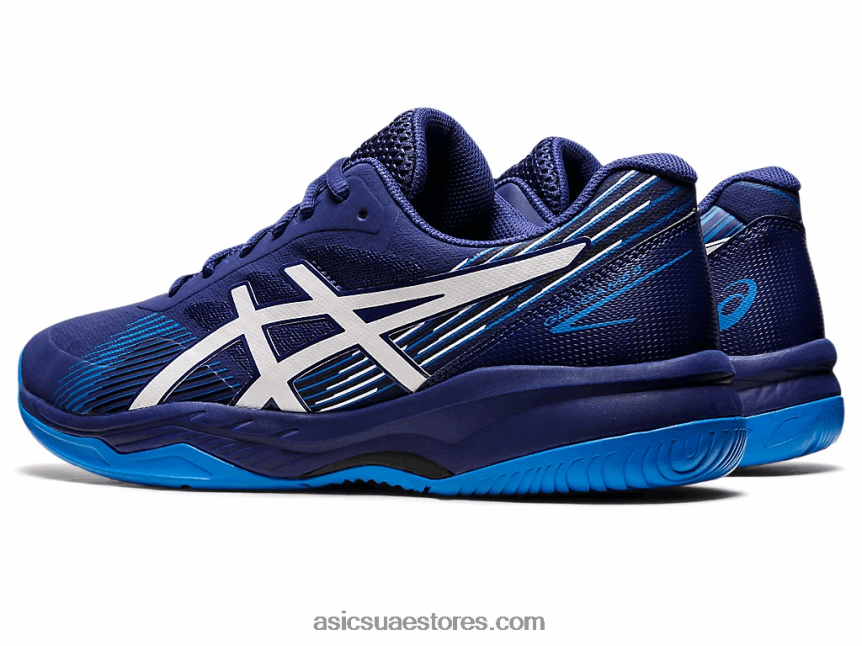 Asics الغوص الأزرق / الأبيض لعبة جل 8 2N24DJ1149