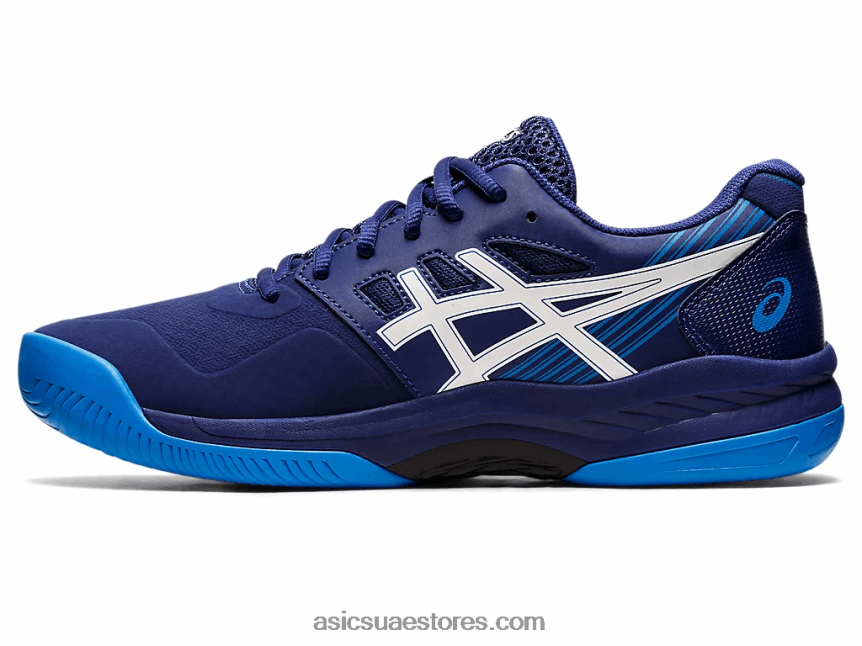 Asics الغوص الأزرق / الأبيض لعبة جل 8 2N24DJ1149
