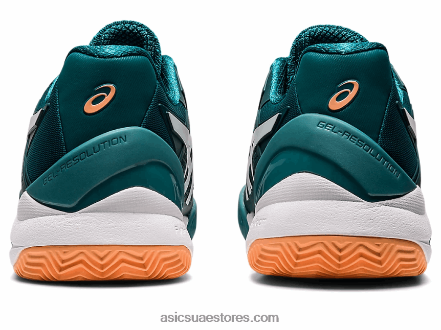 Asics صنوبر مخملي / أبيض هلام القرار 8 الطين 2N24DJ1224