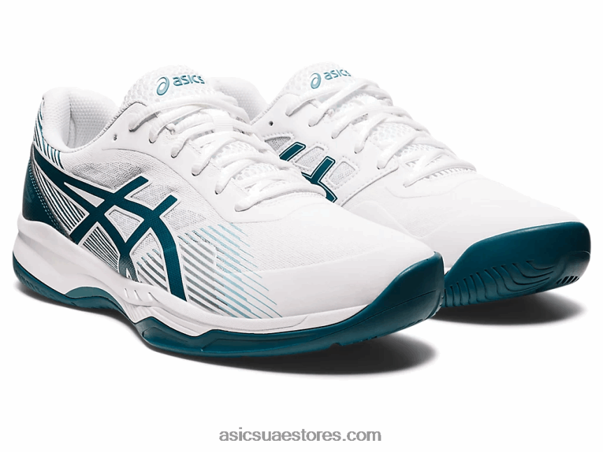 Asics أبيض / صنوبر مخملي لعبة جل 8 2N24DJ1246